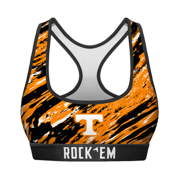 Women's Sports Bra - Tennessee Volunteers - Retro Paint
