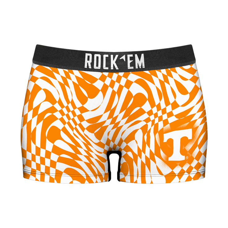 Women's Boy Shorts - Tennessee Volunteers - Wavy Checkers - {{variant_title}}