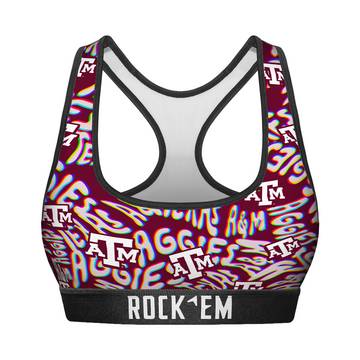 Women's Sports Bra - Texas A&M Aggies - Twisted Wordmark