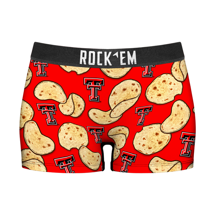 Women's Boy Shorts - Texas Tech Red Raiders - Tortillas All-Over - {{variant_title}}