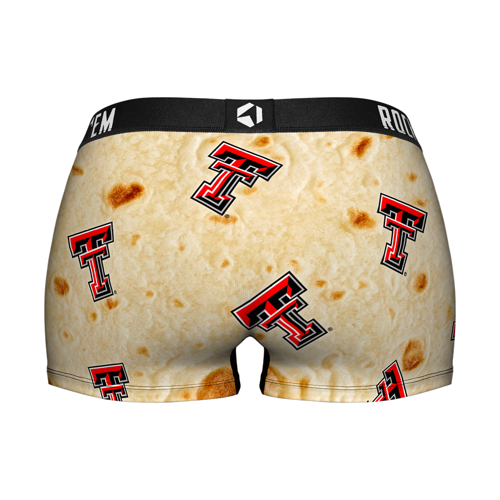 Texas Tech Red Raiders - Women's Boy Shorts - Full Tortilla - Rock 'Em ...