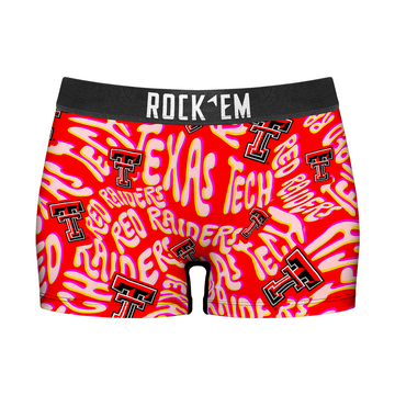 Women's Boy Shorts - Texas Tech Red Raiders - Twisted Wordmark