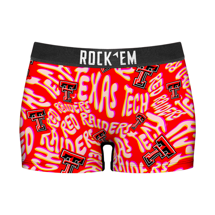 Women's Boy Shorts - Texas Tech Red Raiders - Twisted Wordmark - {{variant_title}}
