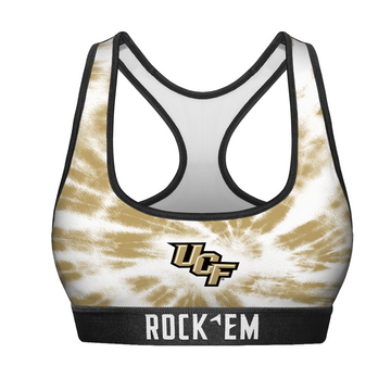 Women's Sports Bra - UCF Knights - Team Tie Dye