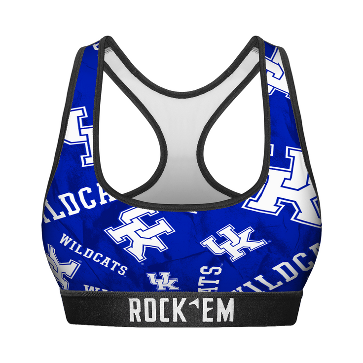 Women's Sports Bra - Kentucky Wildcats - Logo All-Over - {{variant_title}}