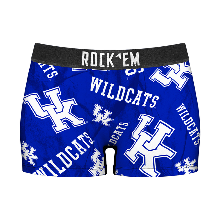 Women's Boy Shorts - Kentucky Wildcats - Logo All-Over - {{variant_title}}