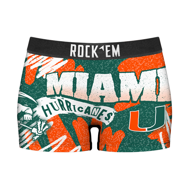 Women's Boy Shorts - Miami Hurricanes - Team Blast - {{variant_title}}