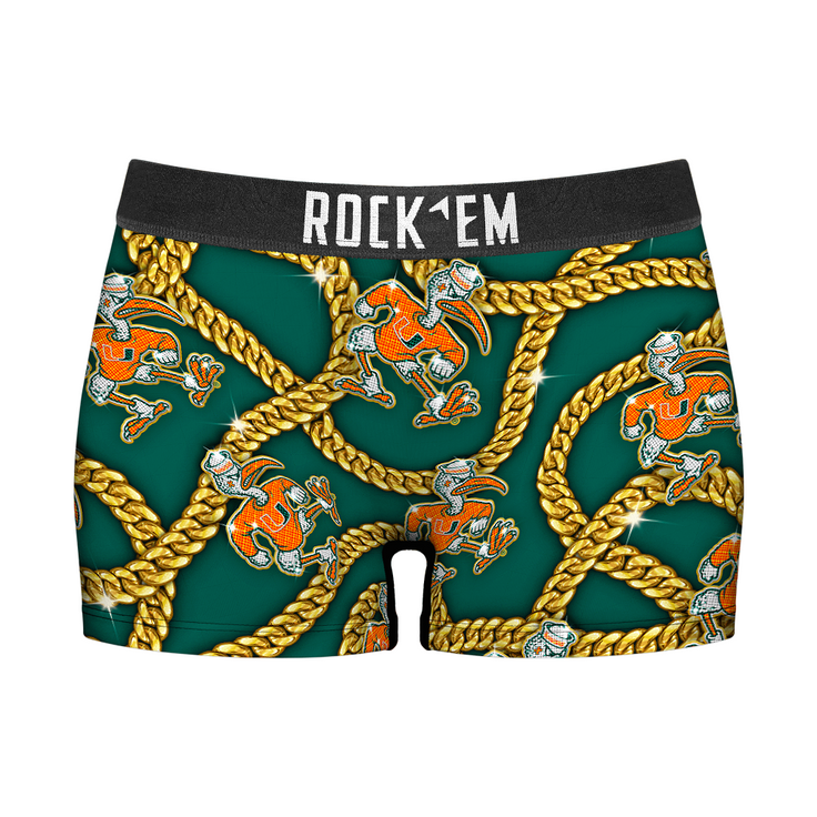 Women's Boy Shorts - Miami Hurricanes - Cuban Links - {{variant_title}}