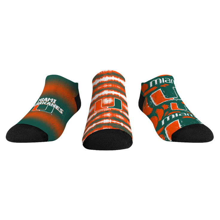 Miami Hurricanes - Low Cut  - Make Some Noise (3-Pack) - {{variant_title}}