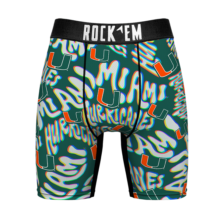 Boxer Briefs - Miami Hurricanes - Twisted Wordmark - {{variant_title}}