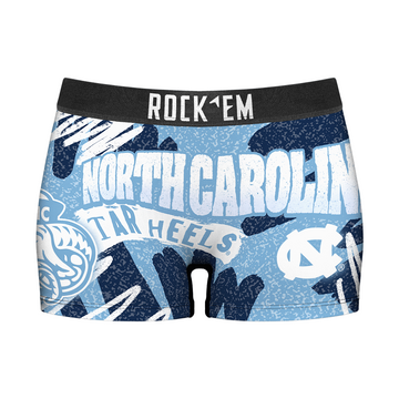 Women's Boy Shorts - North Carolina Tar Heels - Team Blast