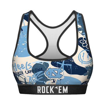 Women's Sports Bra - North Carolina Tar Heels - Graffiti