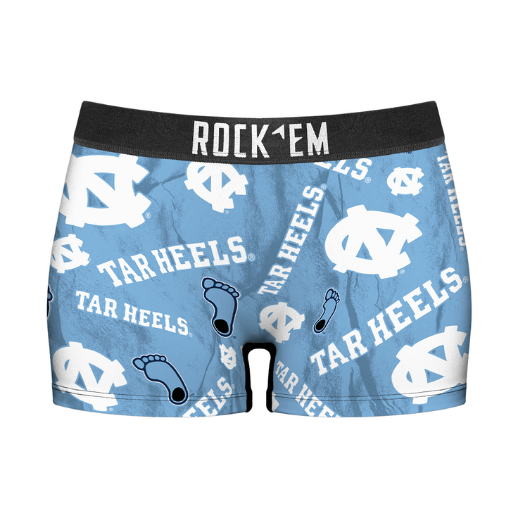 Women's Boy Shorts - North Carolina Tar Heels - Logo All-Over - {{variant_title}}