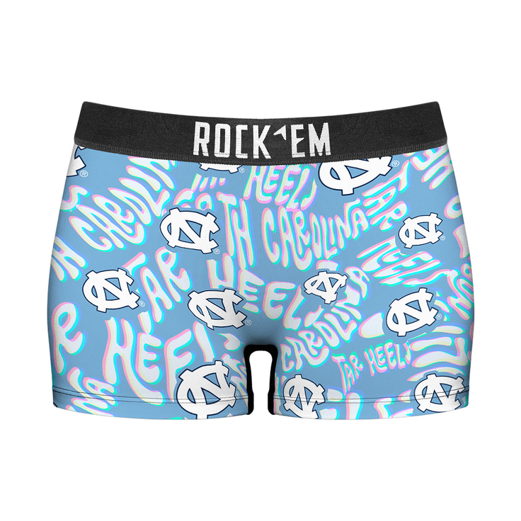 Women's Boy Shorts - North Carolina Tar Heels - Twisted Wordmark - {{variant_title}}