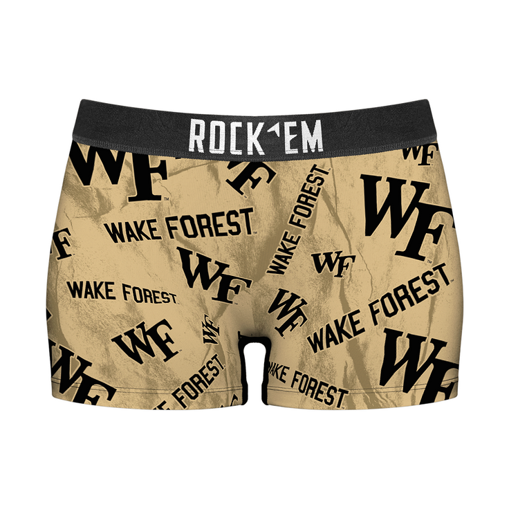 Women's Boy Shorts - Wake Forest Demon Deacons - Logo All-Over - {{variant_title}}