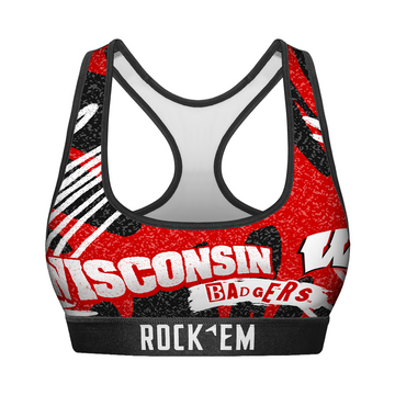 Women's Sports Bra - Wisconsin Badgers - Team Blast