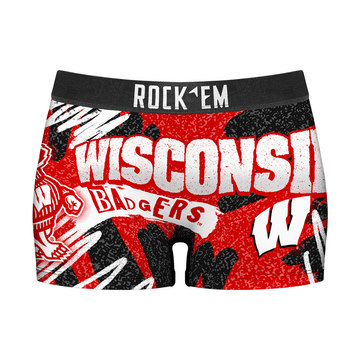 Women's Boy Shorts - Wisconsin Badgers - Team Blast