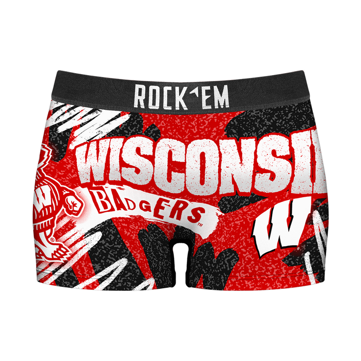 Women's Boy Shorts - Wisconsin Badgers - Team Blast - {{variant_title}}