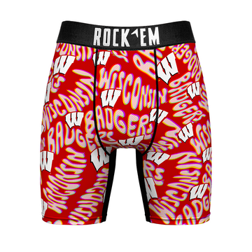 Boxer Briefs - Wisconsin Badgers - Twisted Wordmark