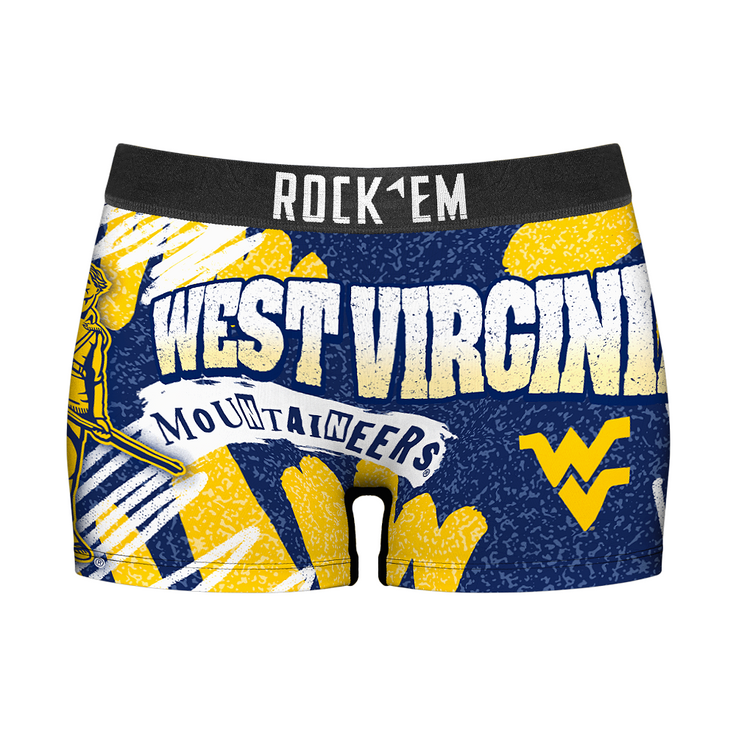 Women's Boy Shorts - West Virginia Mountaineers - Team Blast - {{variant_title}}