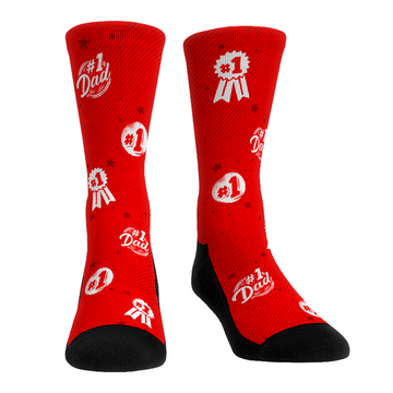 Custom Face Socks - #1 Dad Red Test