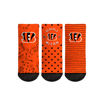 Cincinnati Bengals - Number 1 Fan 3-Pack (Toddler)