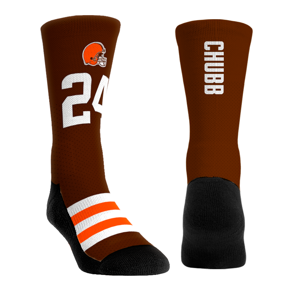 Nick Chubb Socks - Cleveland Browns Socks - Rock 'Em Socks - NFL