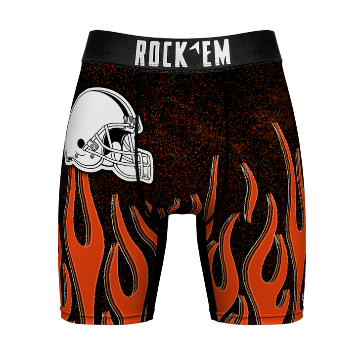 Cleveland Browns - 3D Flames