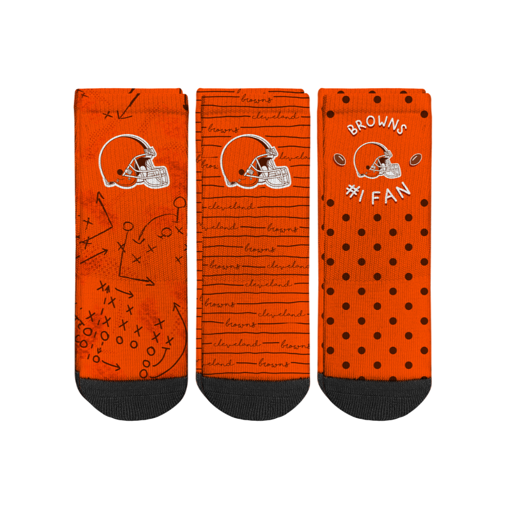 Cleveland Browns - Number 1 Fan 3-Pack (Toddler) - {{variant_title}}