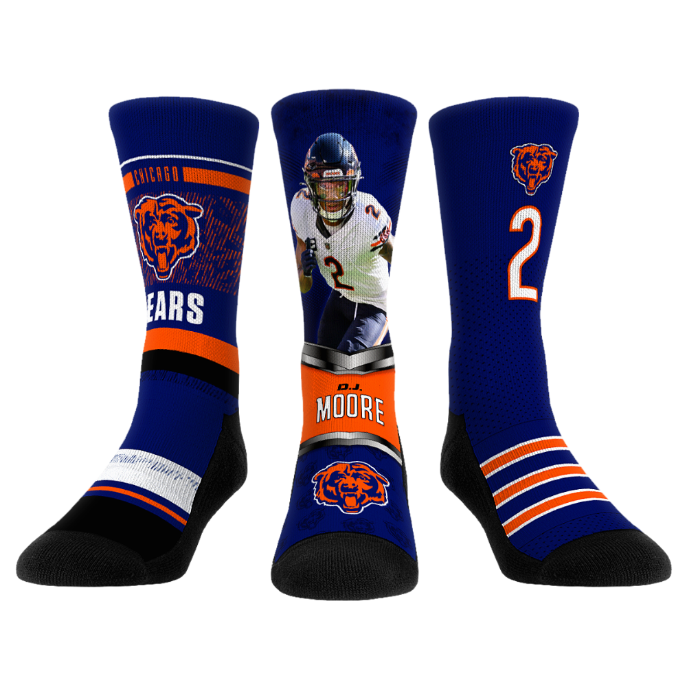 DJ Moore Socks - Chicago Bears Socks - Rock 'Em Socks - NFL