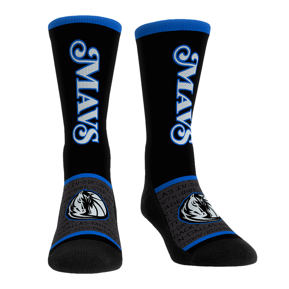 Dallas Mavericks Socks - City Edition Jersey Socks - NBA Socks - Rock ...
