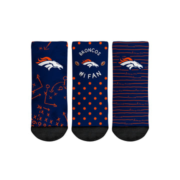 Denver Broncos - Number 1 Fan 3-Pack (Toddler)