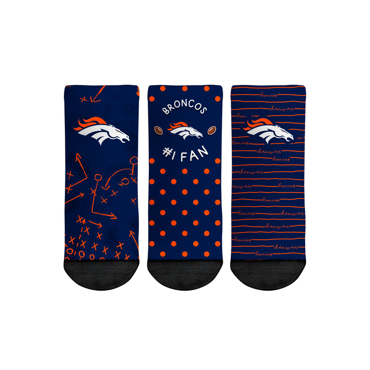 Denver Broncos - Number 1 Fan 3-Pack (Toddler) - {{variant_title}}