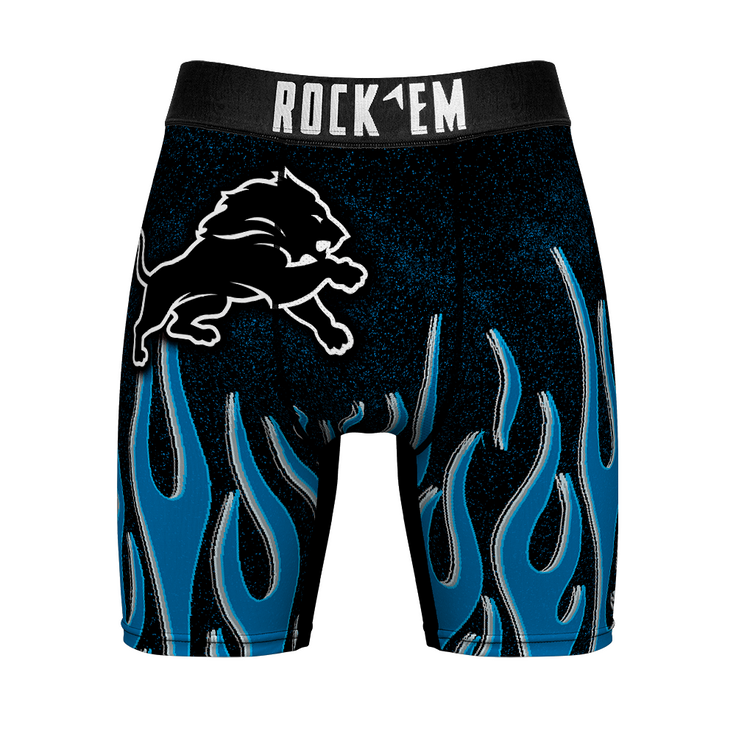 Detroit Lions - 3D Flames