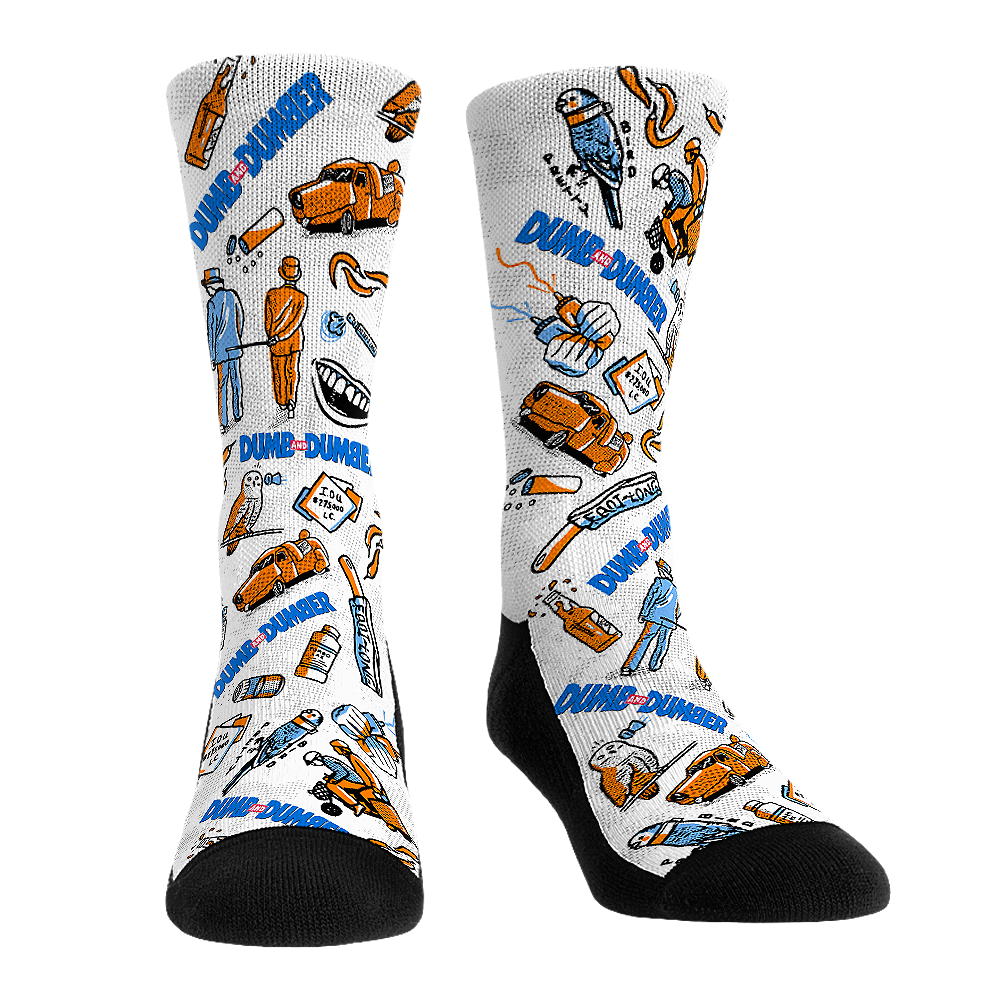 Dumb and Dumber Socks - Icons All-Over Socks - Rock 'Em Socks