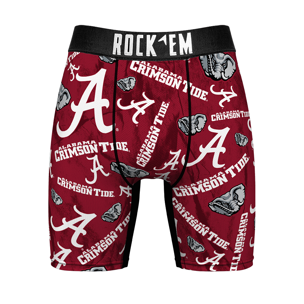 Boxer Briefs - Alabama Crimson Tide - Logo All-Over - {{variant_title}}