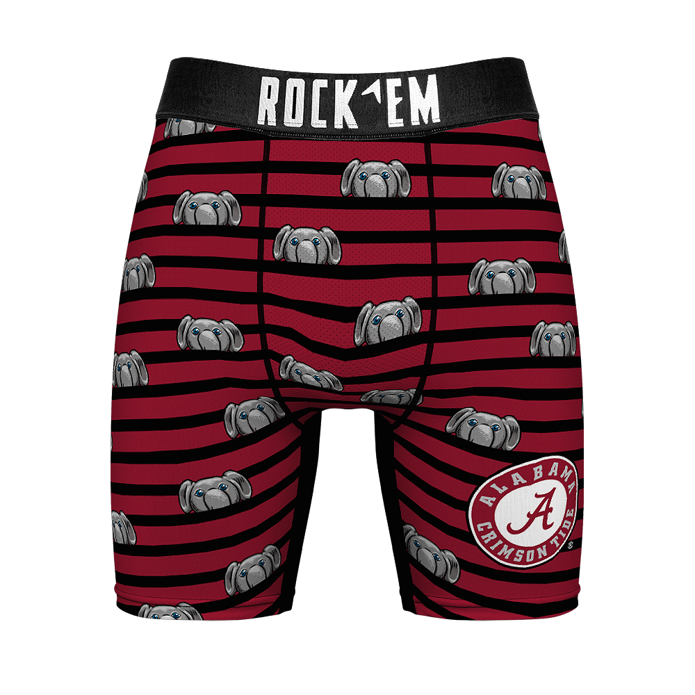 Boxer Briefs - Alabama Crimson Tide - Peek-A-Boo Stripes - {{variant_title}}