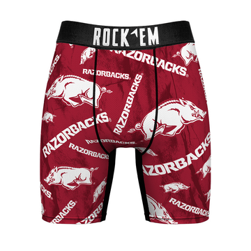 Boxer Briefs - Arkansas Razorbacks - Logo All-Over