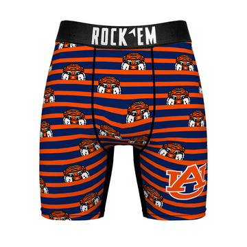 Boxer Briefs - Auburn Tigers - Peek-A-Boo Stripes