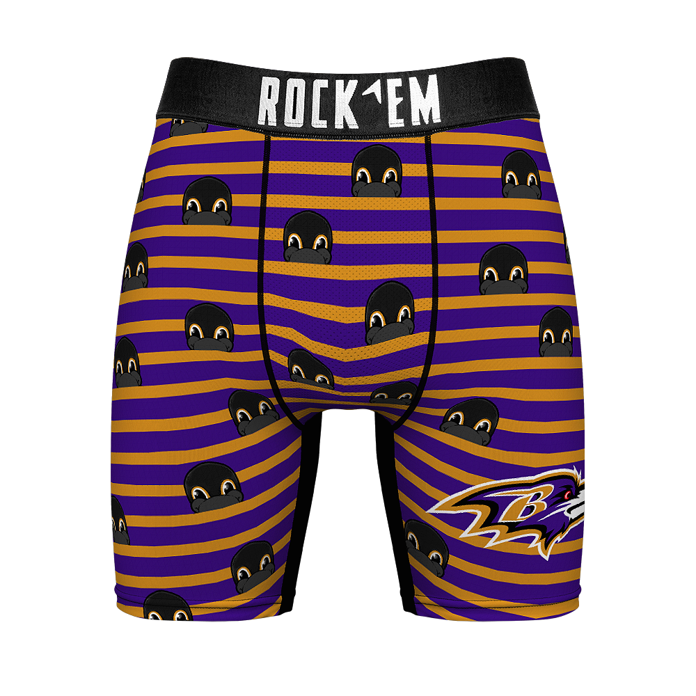 Boxer Briefs - Baltimore Ravens - Peek-A-Boo Stripes - {{variant_title}}