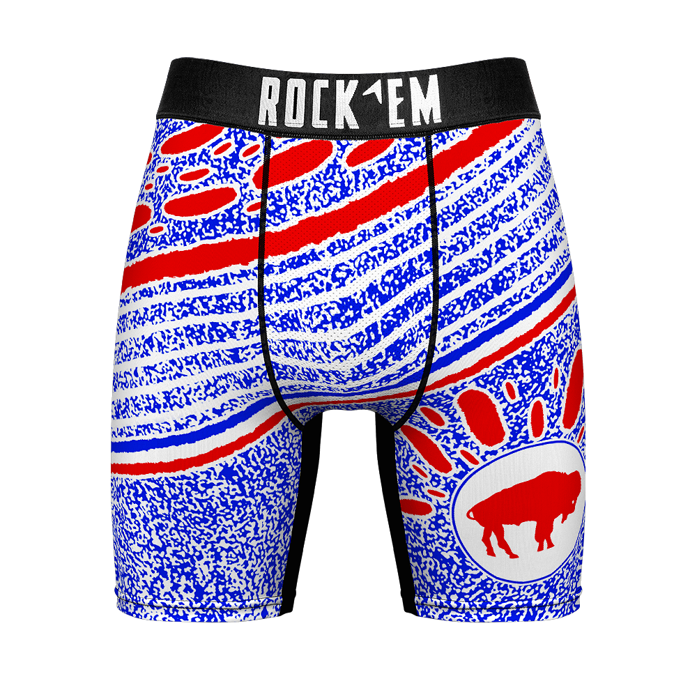 Boxer Briefs - Buffalo Bills - Throwback Splash - {{variant_title}}