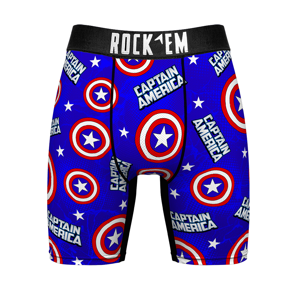 Boxer Briefs - Captain America - Icon All-Over - {{variant_title}}