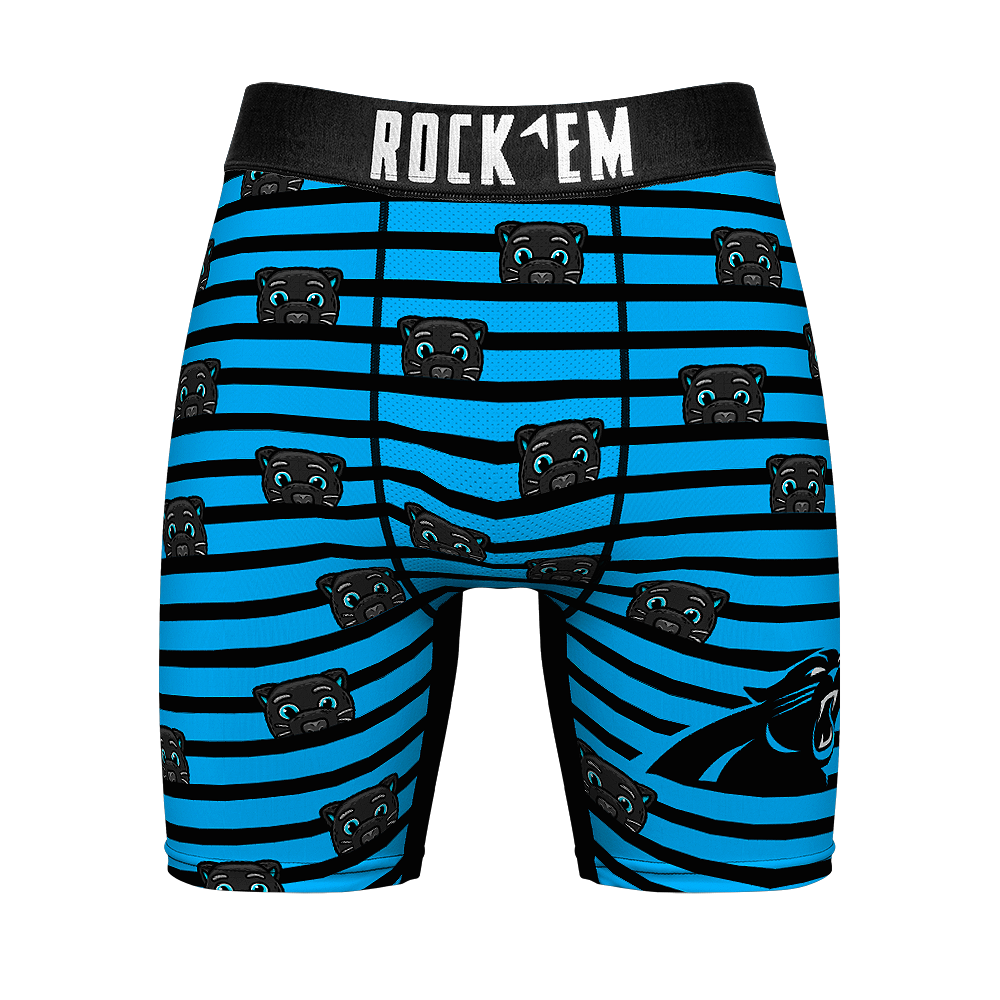 Boxer Briefs - Carolina Panthers - Peek-A-Boo Stripes - {{variant_title}}