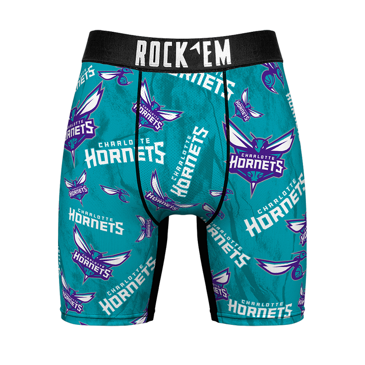 Boxer Briefs - Charlotte Hornets - Logo All-Over - {{variant_title}}