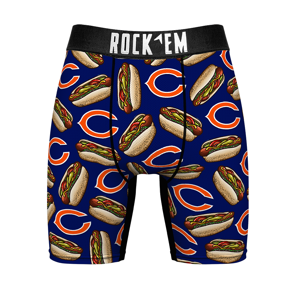 Boxer Briefs - Chicago Bears - Chicago Style Hot Dogs - {{variant_title}}
