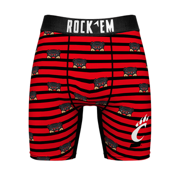 Boxer Briefs - Cincinnati Bearcats - Peek-A-Boo Stripes