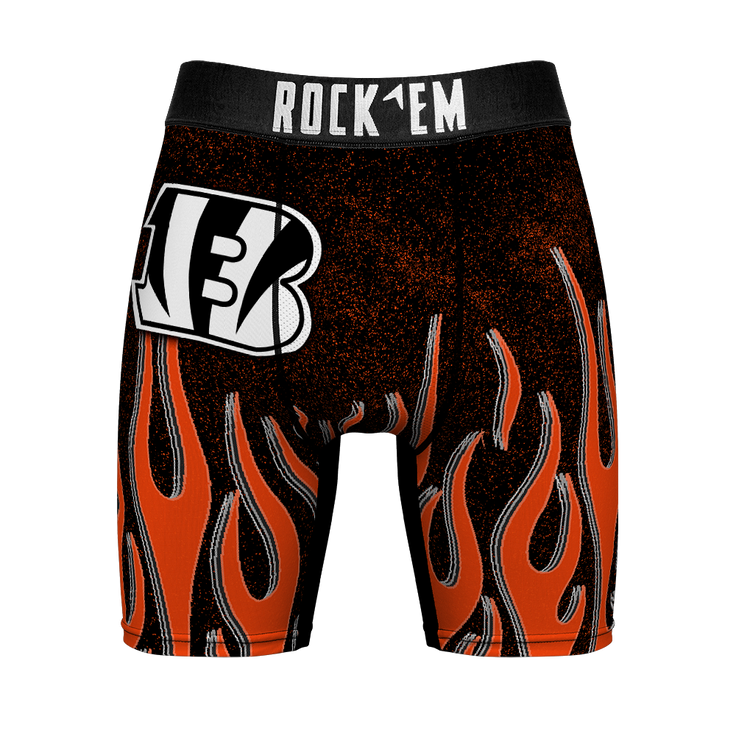 Cincinnati Bengals - 3D Flames – Front
