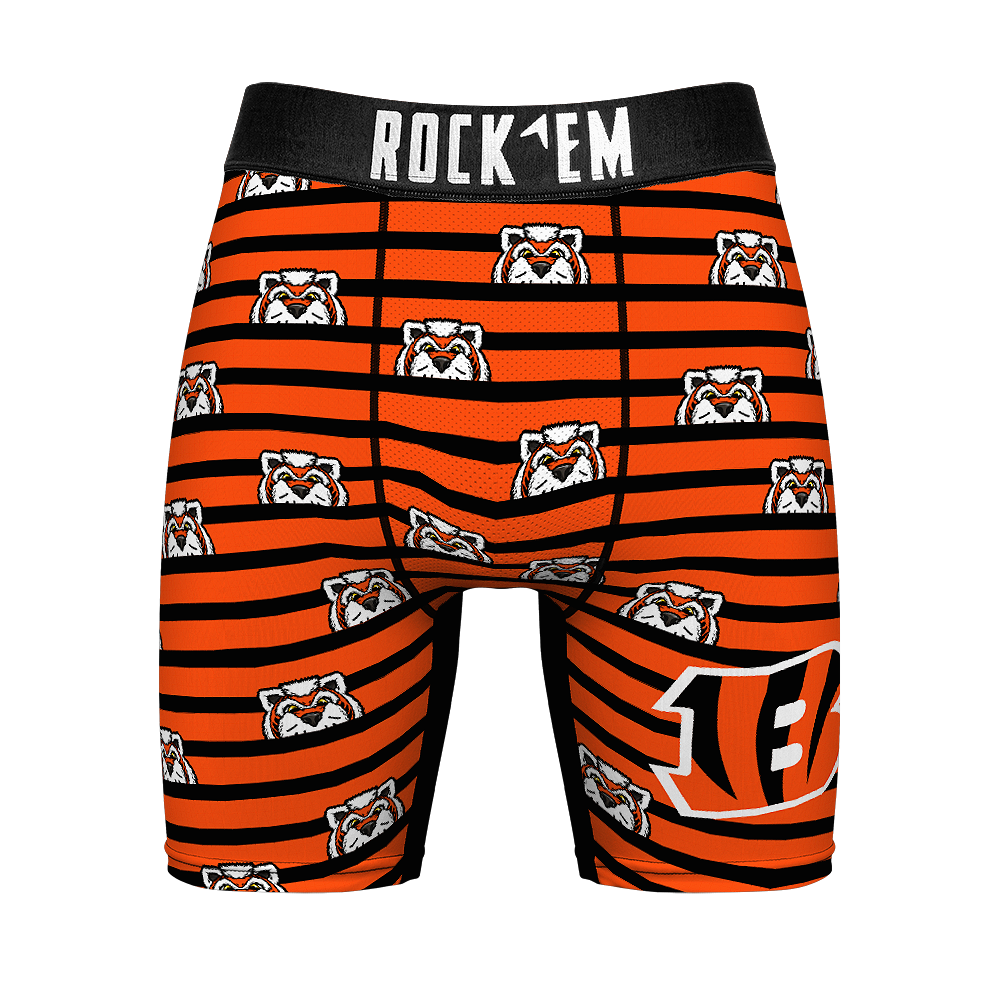 Boxer Briefs - Cincinnati Bengals - Peek-A-Boo Stripes - {{variant_title}}