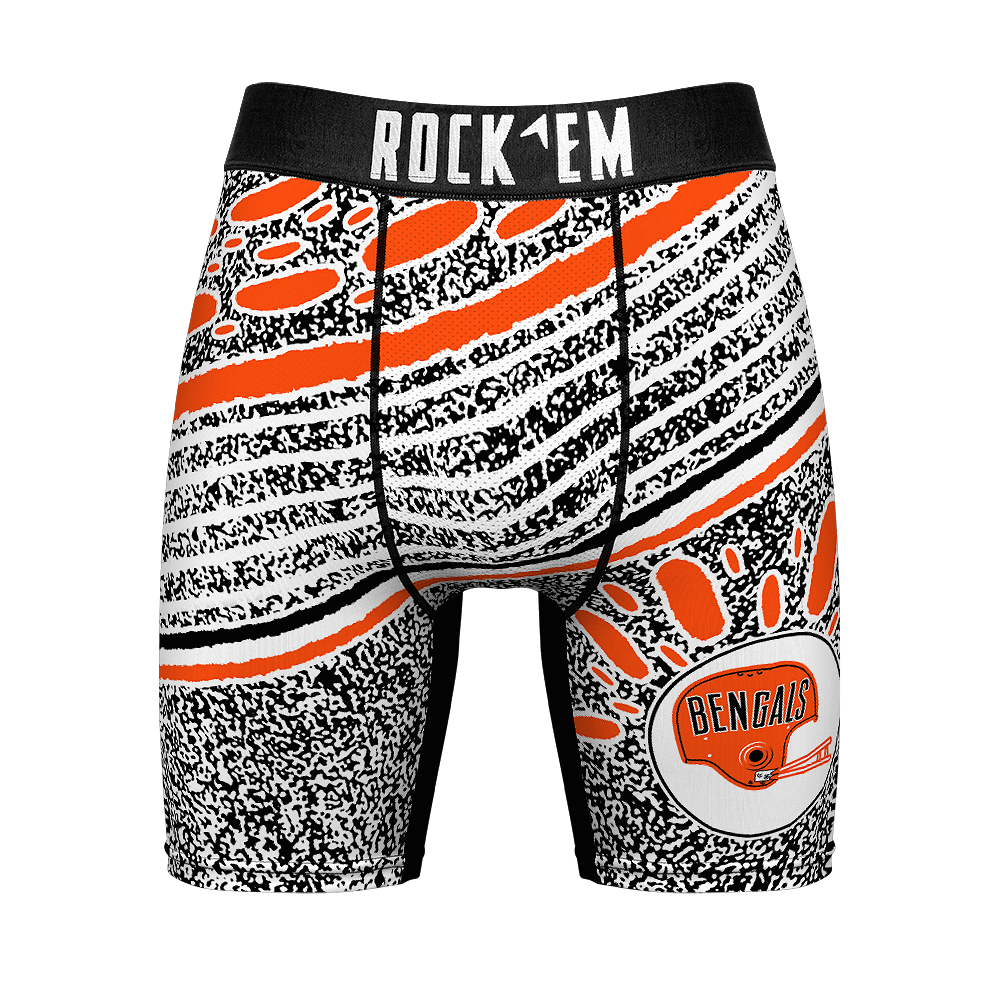 Boxer Briefs - Cincinnati Bengals - Throwback Splash - {{variant_title}}