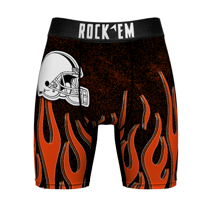Cleveland Browns - 3D Flames – Front